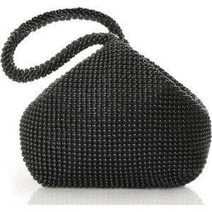Women's Beaded Clutch Evening Bags Vintage Elegant Triangle Purse for Party